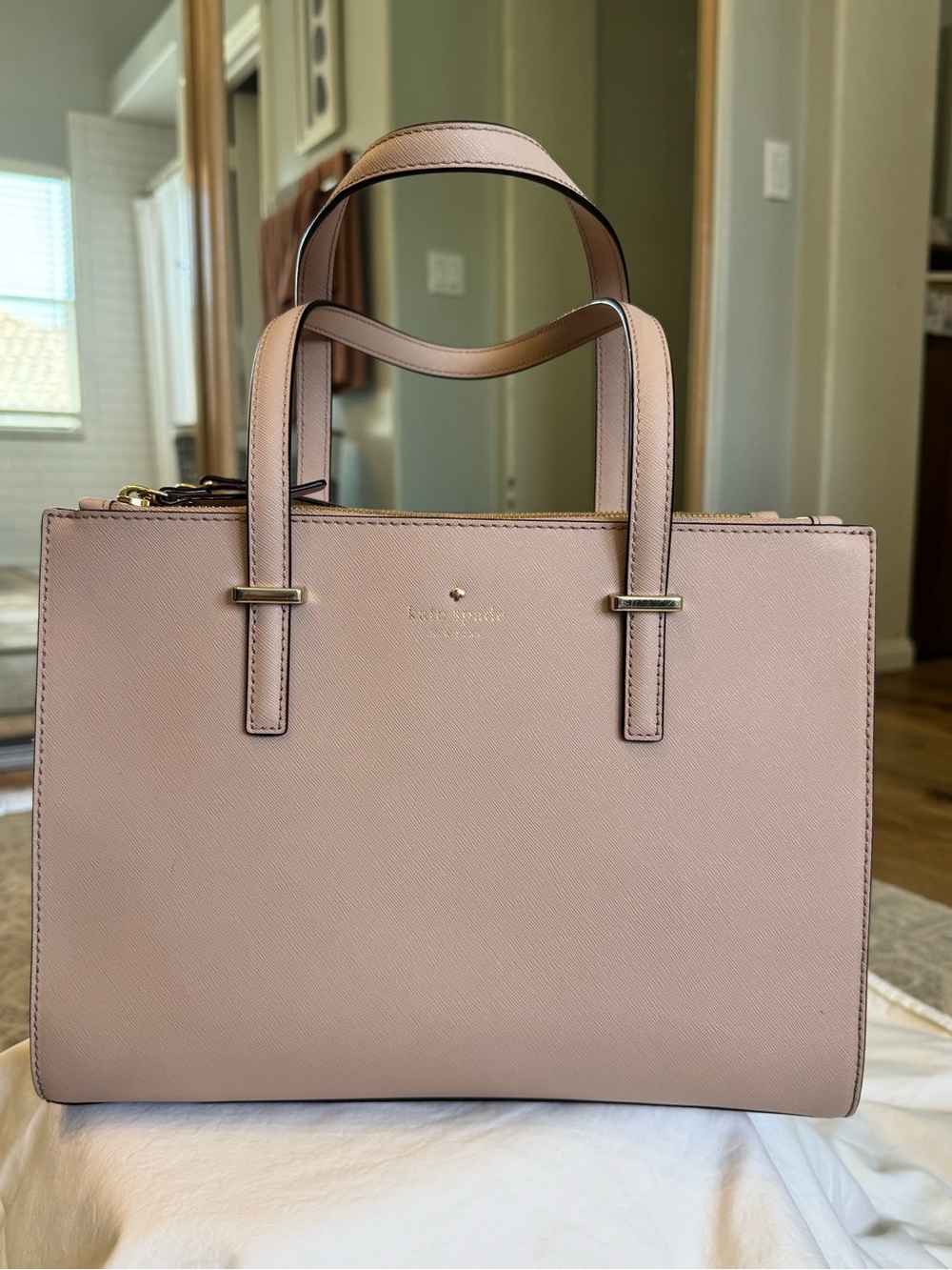 kate spade Cedar Street Maise Blush Pink Saffiano Leather Tote
